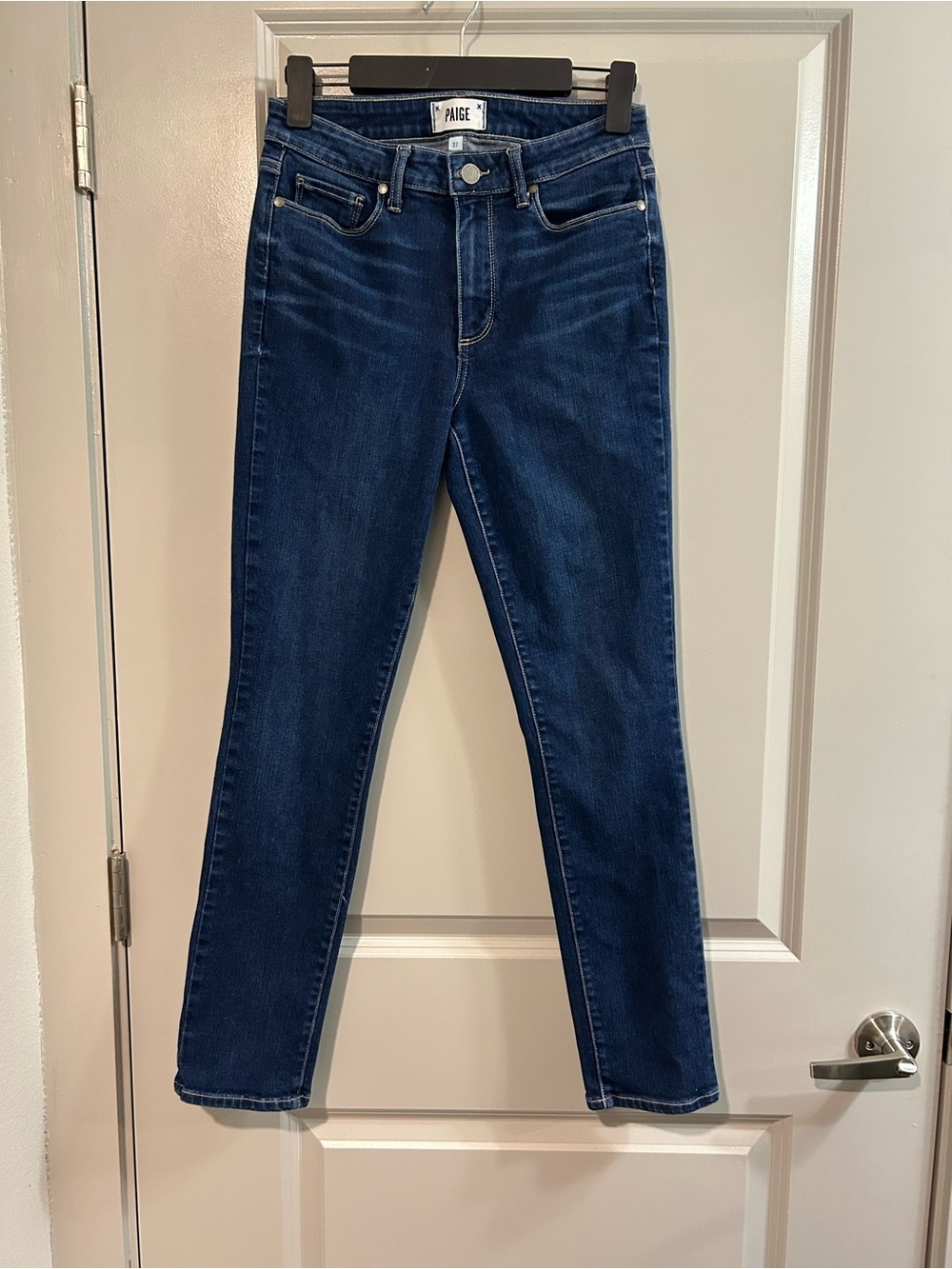 PAIGE Indigo Skinny Straight Jeans